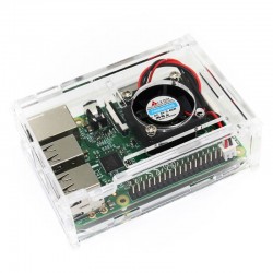 Raspberry Pi 3 dėklas + 2 radiatoriai Atvirojo kodo elektronika